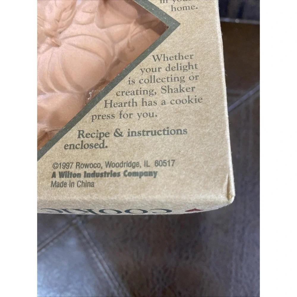 Shaker Hearth Cornucopia‎ Cookie Press 1997 Vintage New 3
